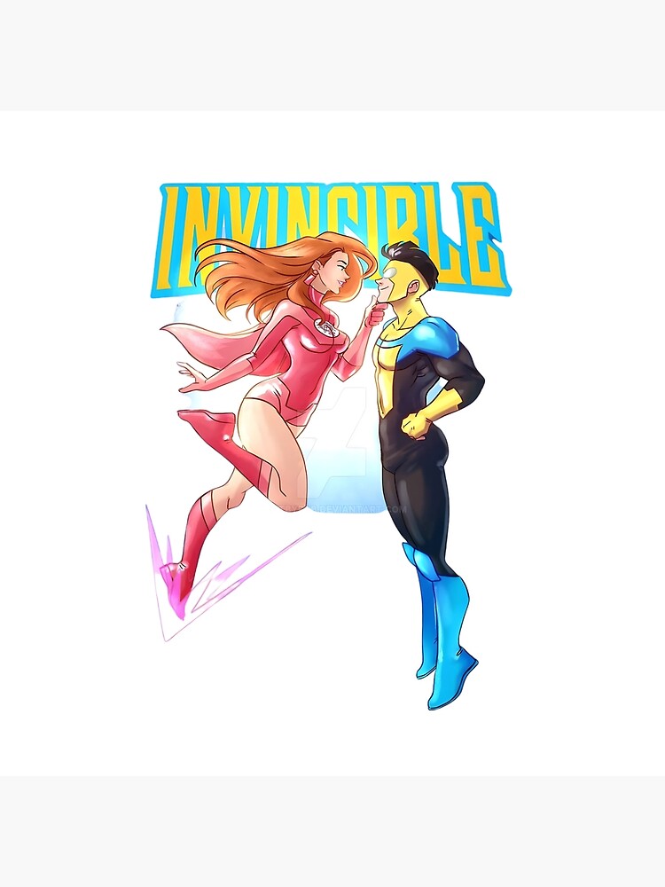 Invincible And Atom Eve Throw Pillow - Image 2