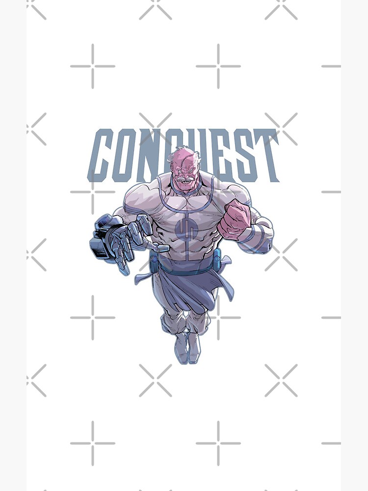 Conquest Invincible Character Design Shower Curtain - Image 2