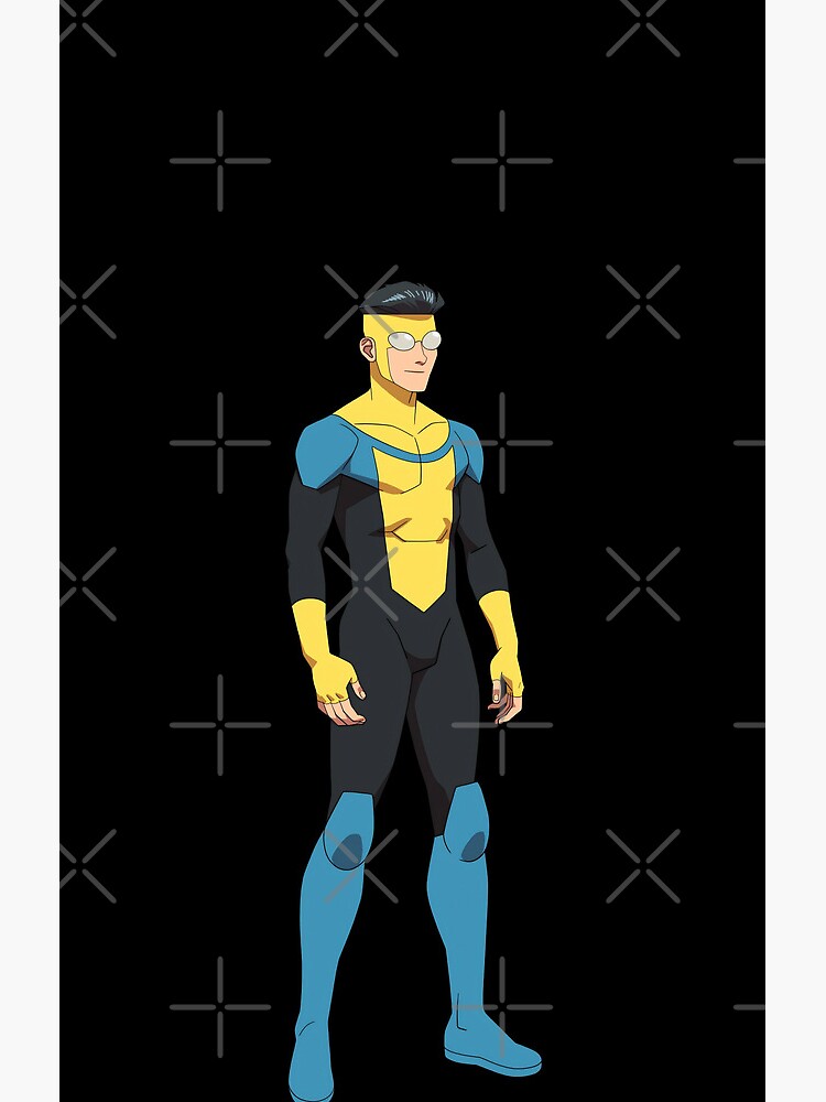 Invincible Black Background Shower Curtain - Image 2