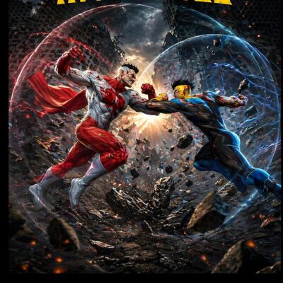 Alternative view of Invincible And Omniman Fire Tote Bag