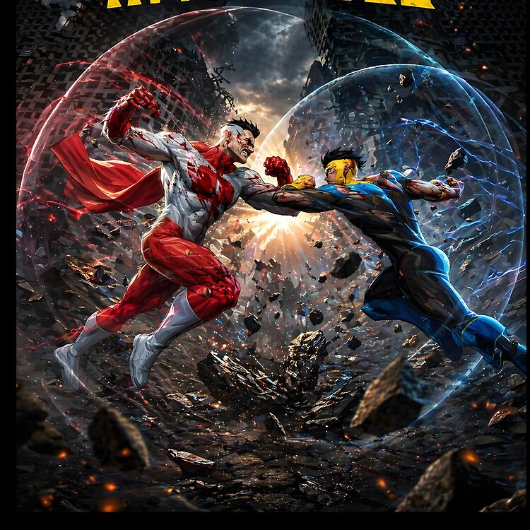 Invincible And Omniman Fire Tote Bag - Image 2