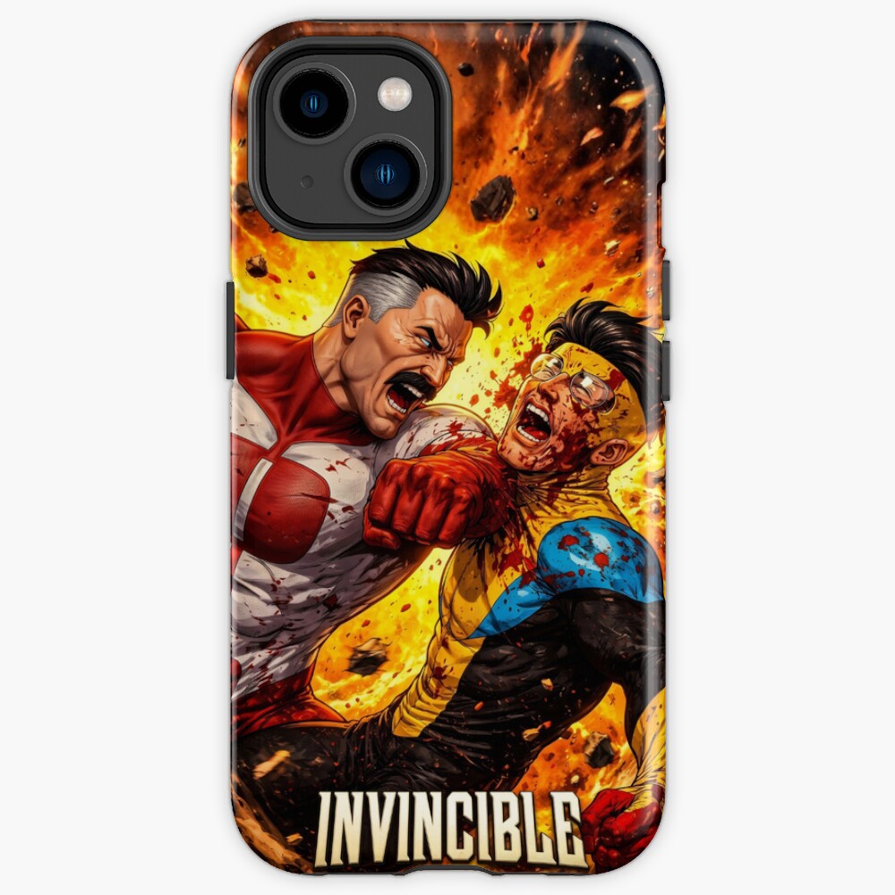 Invincible And Omniman Fire Iphone Case