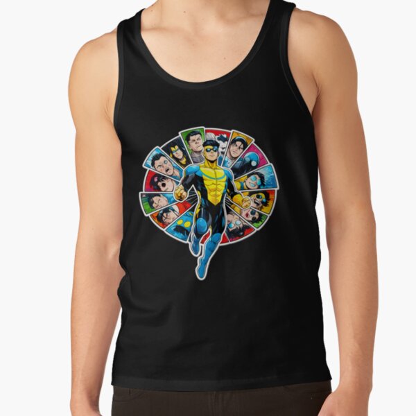 Invincible Sqare Characters Tank Top