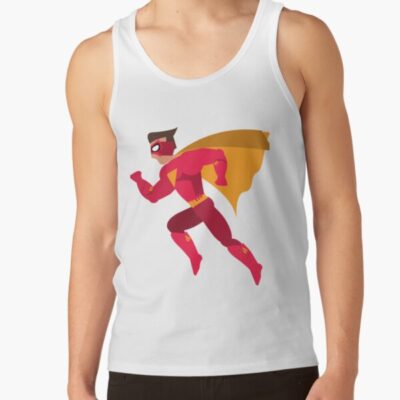 Alternative view of Invincible Super Hero Spider Man Art Design Tank Top