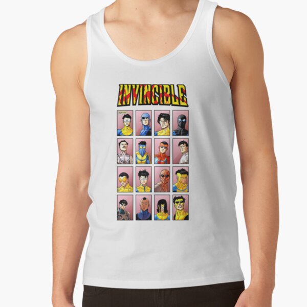 Invincible Superhero Characters Tank Top - Image 2
