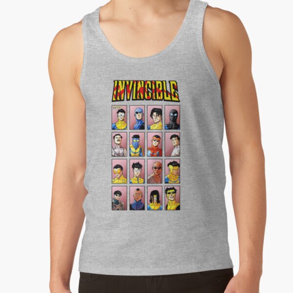 Invincible Superhero Characters Tank Top - Image 3