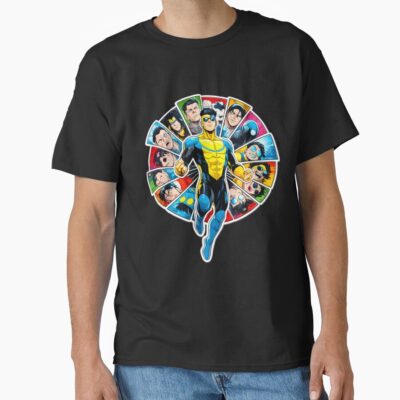 Invincible Sqare Characters T-shirt