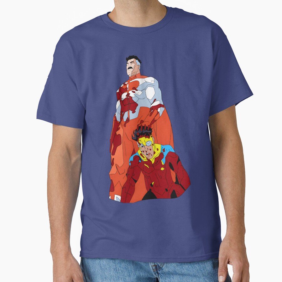 Superhero Father Vintage Son Cartoon Parody Comic T-shirt - Image 4