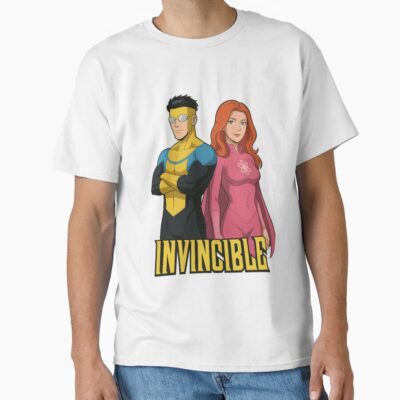 Invincible And Atom Eve Dynamic Comic Duo Artwork T-shirt