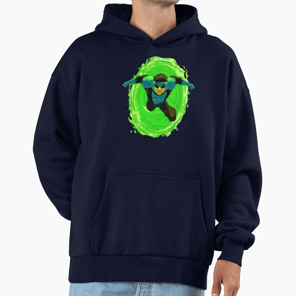 Invincible Green Design Hoodie - Image 5