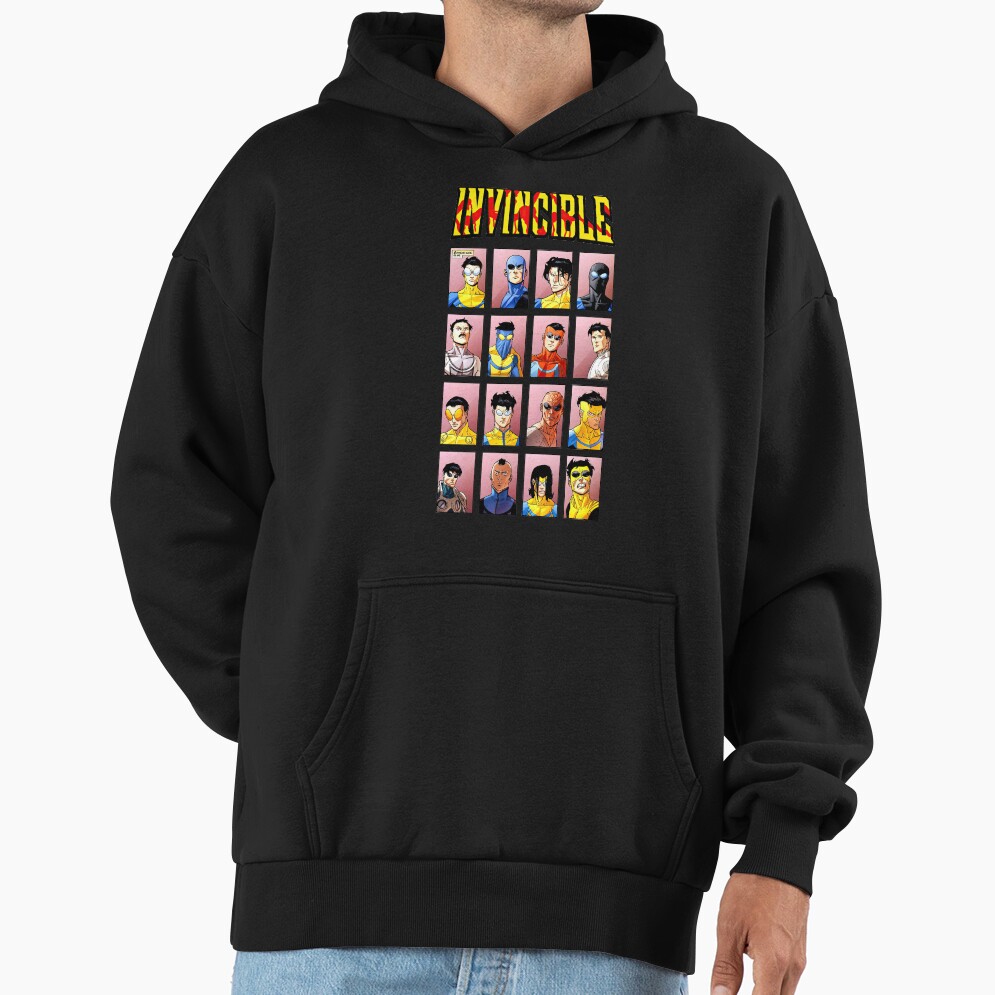 Invincible Superhero Characters Hoodie