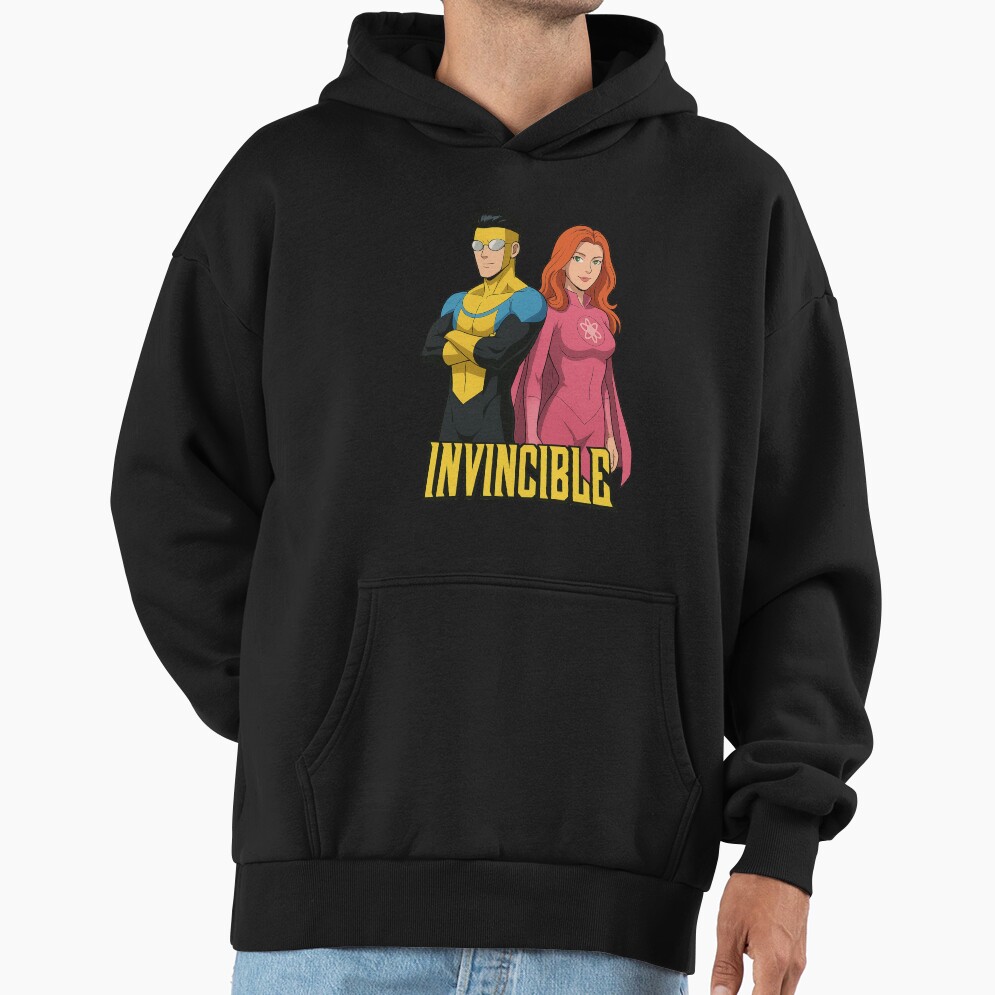 Invincible And Atom Eve Dynamic Comic Duo Artwork Hoodie - Image 2