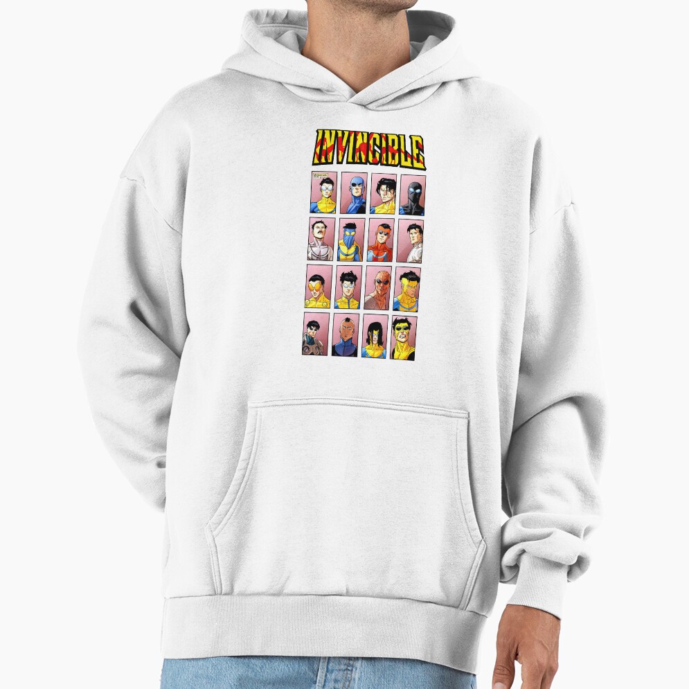 Invincible Superhero Characters Hoodie - Image 2