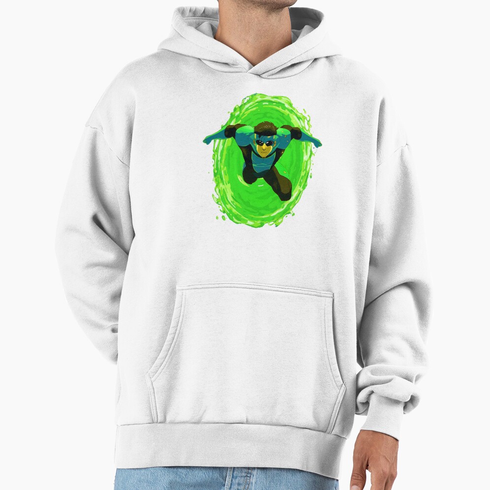 Invincible Green Design Hoodie - Image 2