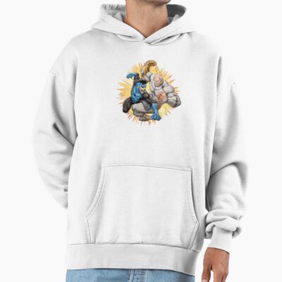 Invincible Vs Conquest Comic Book Fight Design Hoodie