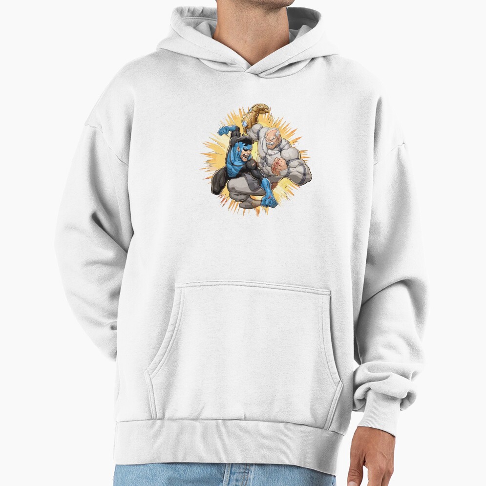 Invincible Vs Conquest Comic Book Fight Design Hoodie