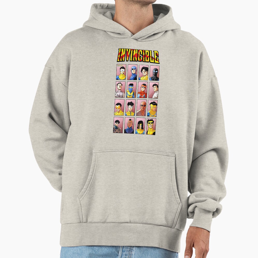 Invincible Superhero Characters Hoodie - Image 3