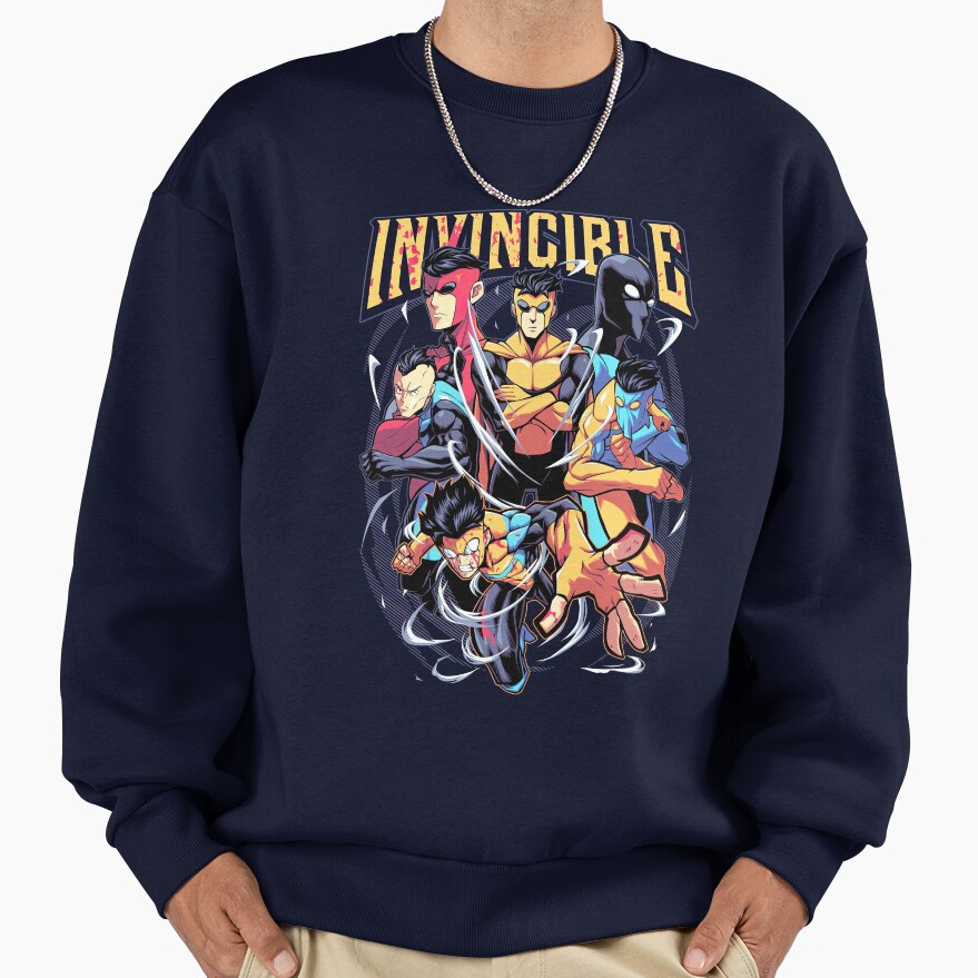 Invincible Mark Superhero Comic Book Sweatshirt - Image 5