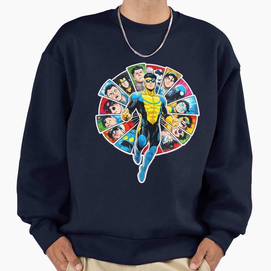 Invincible Sqare Characters Sweatshirt - Image 5