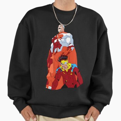 Superhero Father Vintage Son Cartoon Parody Comic Sweatshirt