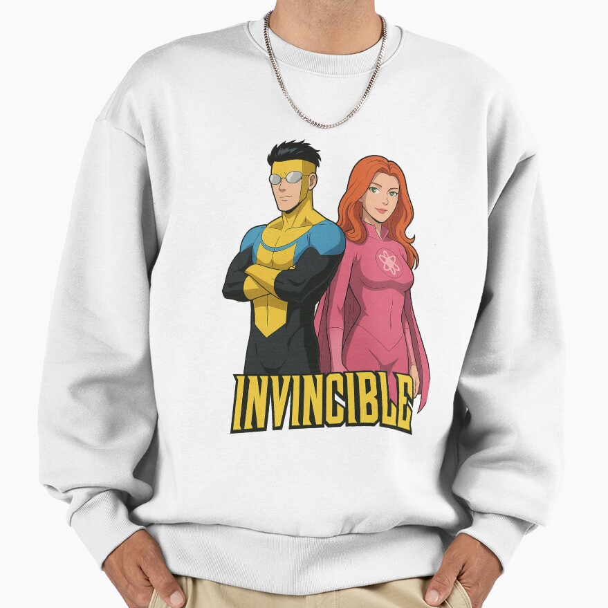 Invincible And Atom Eve Dynamic Comic Duo Artwork Sweatshirt