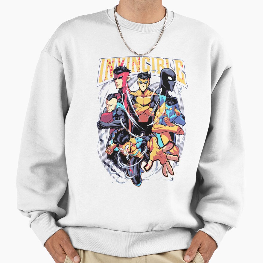 Invincible Mark Superhero Comic Book Sweatshirt - Image 2