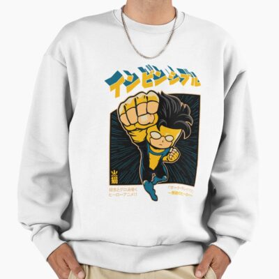 Invincible Chibi Anime Design Mark Grayson Cute Style Japanese Retro Comic Art Kawaii Superhero T Shirt And Merch Sweatshirt