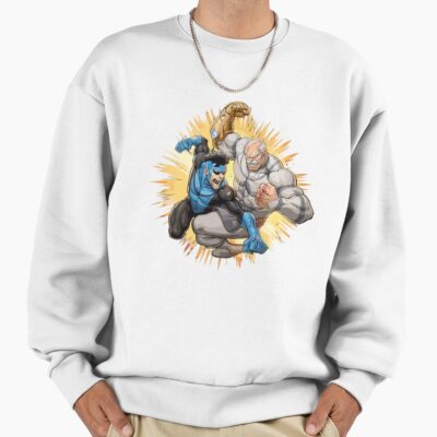 Invincible Vs Conquest Comic Book Fight Design Sweatshirt