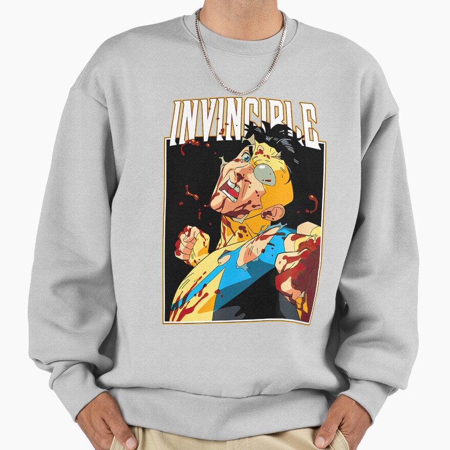 Invincible Battle Damaged Mark Sweatshirt - Image 4