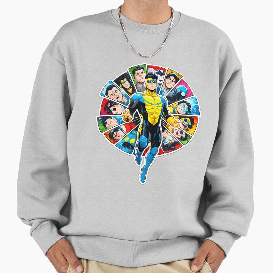 Invincible Sqare Characters Sweatshirt - Image 4