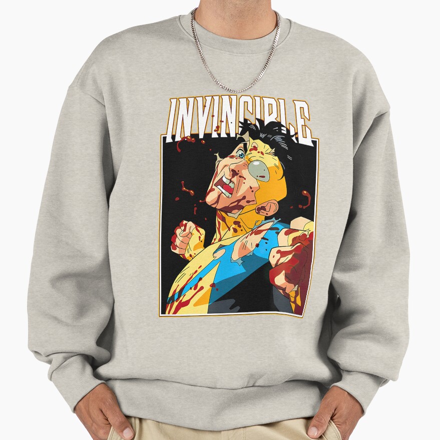 Invincible Battle Damaged Mark Sweatshirt - Image 3