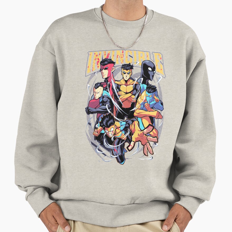Invincible Mark Superhero Comic Book Sweatshirt - Image 3