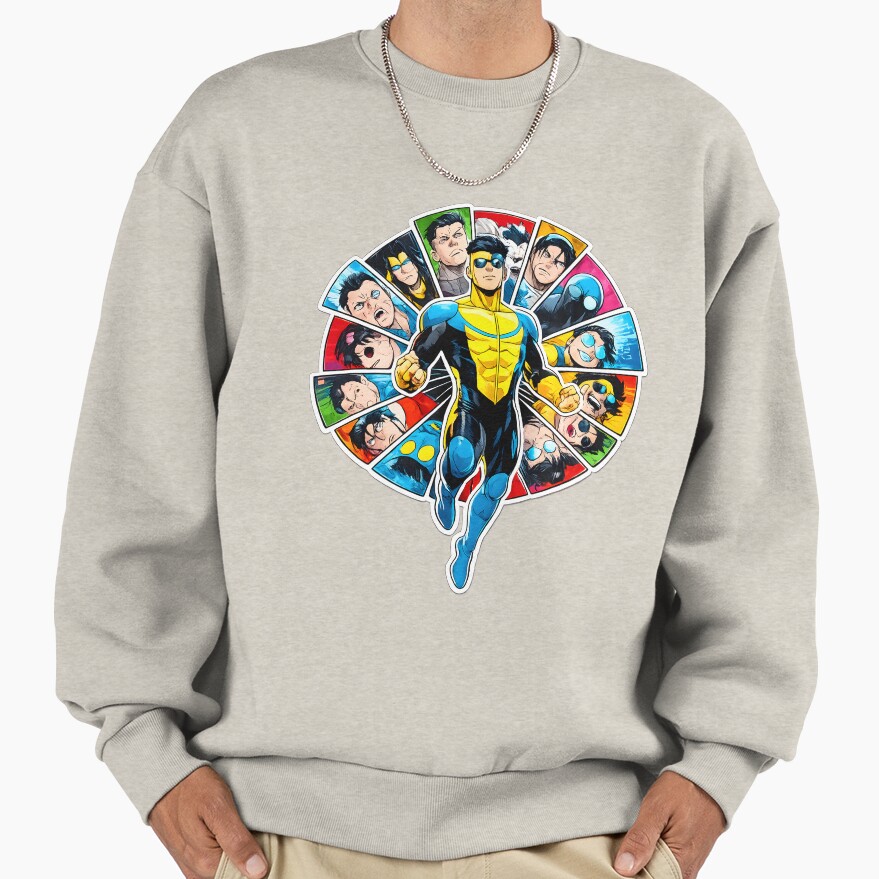 Invincible Sqare Characters Sweatshirt - Image 3
