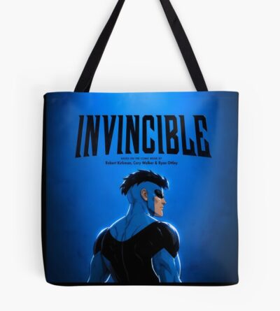 Invincible Blue Background Tote Bag