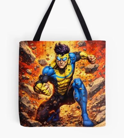 Invincible Explosion Power Hero Punch Art Tote Bag