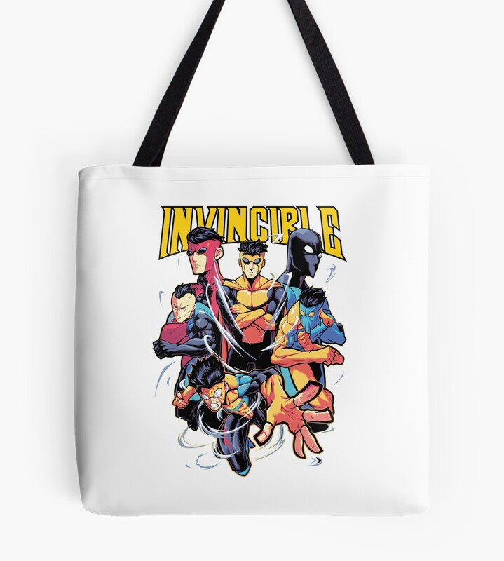 Invincible Comic Book Character Design Tote Bag