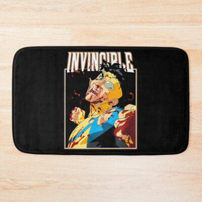 Invincible Battle Damaged Mark Bath Mat