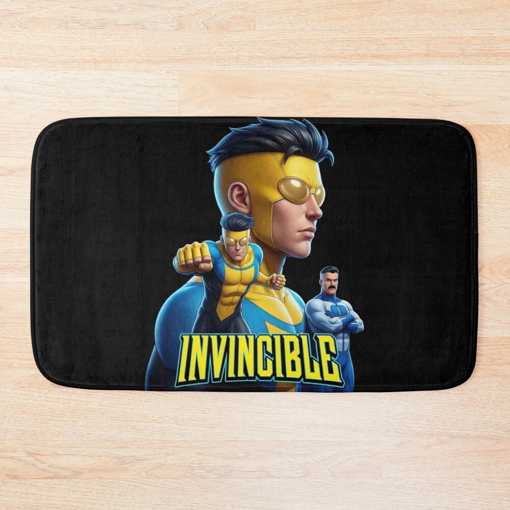 Invincible And Omniman Profile Bath Mat