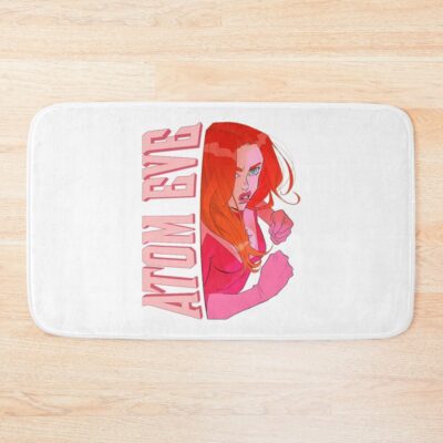Funny Retro Character Hero Cartoon Vintage 90s Bath Mat