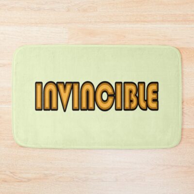 Invincible Text Bath Mat