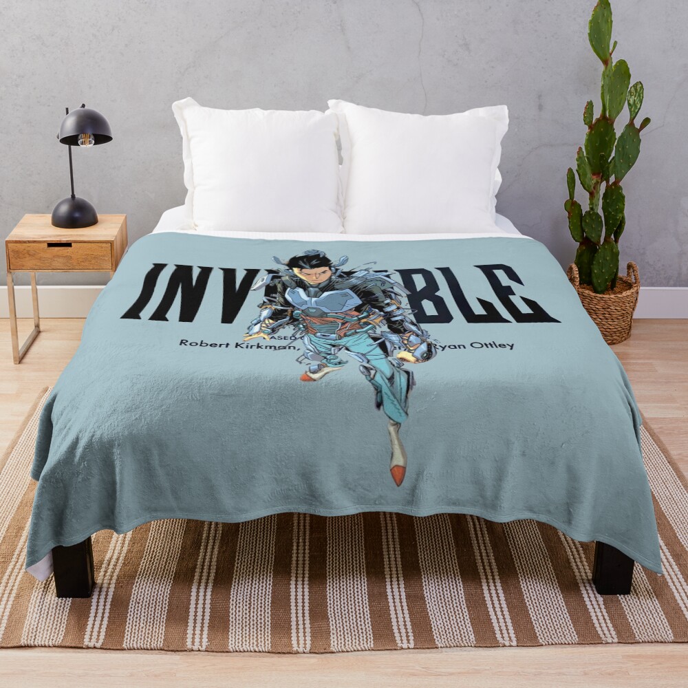 Tech Jacket Invincible Throw Blanket