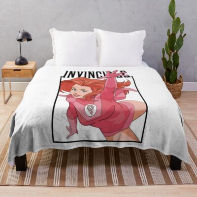 Invincible Atom Eve Fan Art Throw Blanket