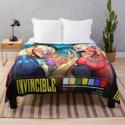 Invincible Omniman Fire Throw Blanket