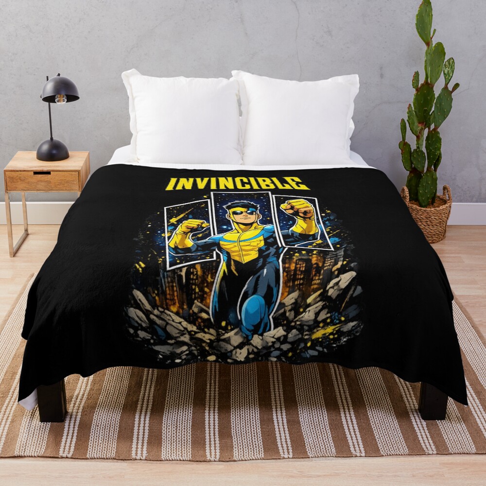 Invincible Strong Throw Blanket