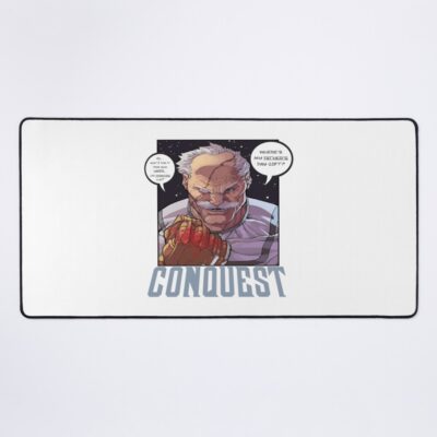 Conquest Invincible Design Brutal Villain Comic Art Dark Superhero Style Invincible Series T Shirt And Merch Mouse Pad