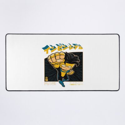 Invincible Chibi Anime Design Mark Grayson Cute Style Japanese Retro Comic Art Kawaii Superhero T Shirt And Merch Mouse Pad