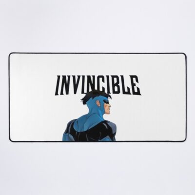 Invincible Black Text Mouse Pad