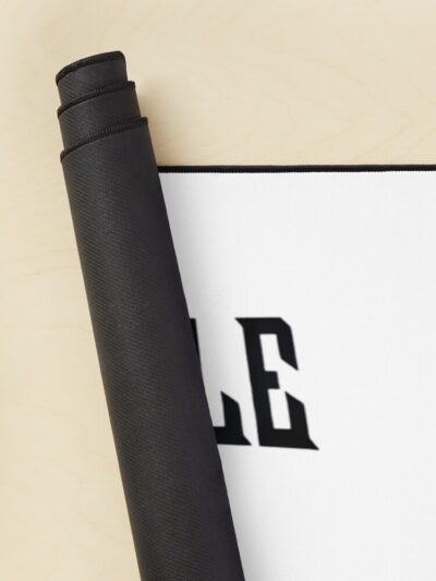 Alternative view of Invincible Black Text Mouse Pad