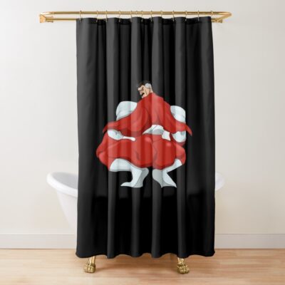 Omni Man Meme Shower Curtain