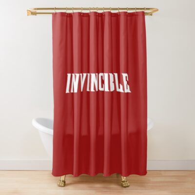 Invincible Comic Logo Shower Curtain
